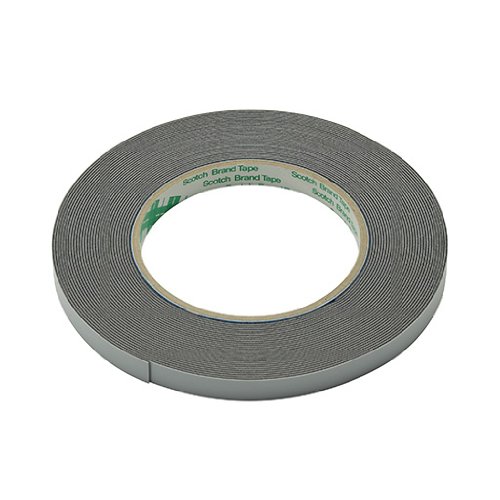 スリーエム(3M) ハイタック両面接着テープ ブラックフォーム テープ厚0.8mm 幅10mm 長さ10m 9708 10 AAD STRAIGHT/03-97810